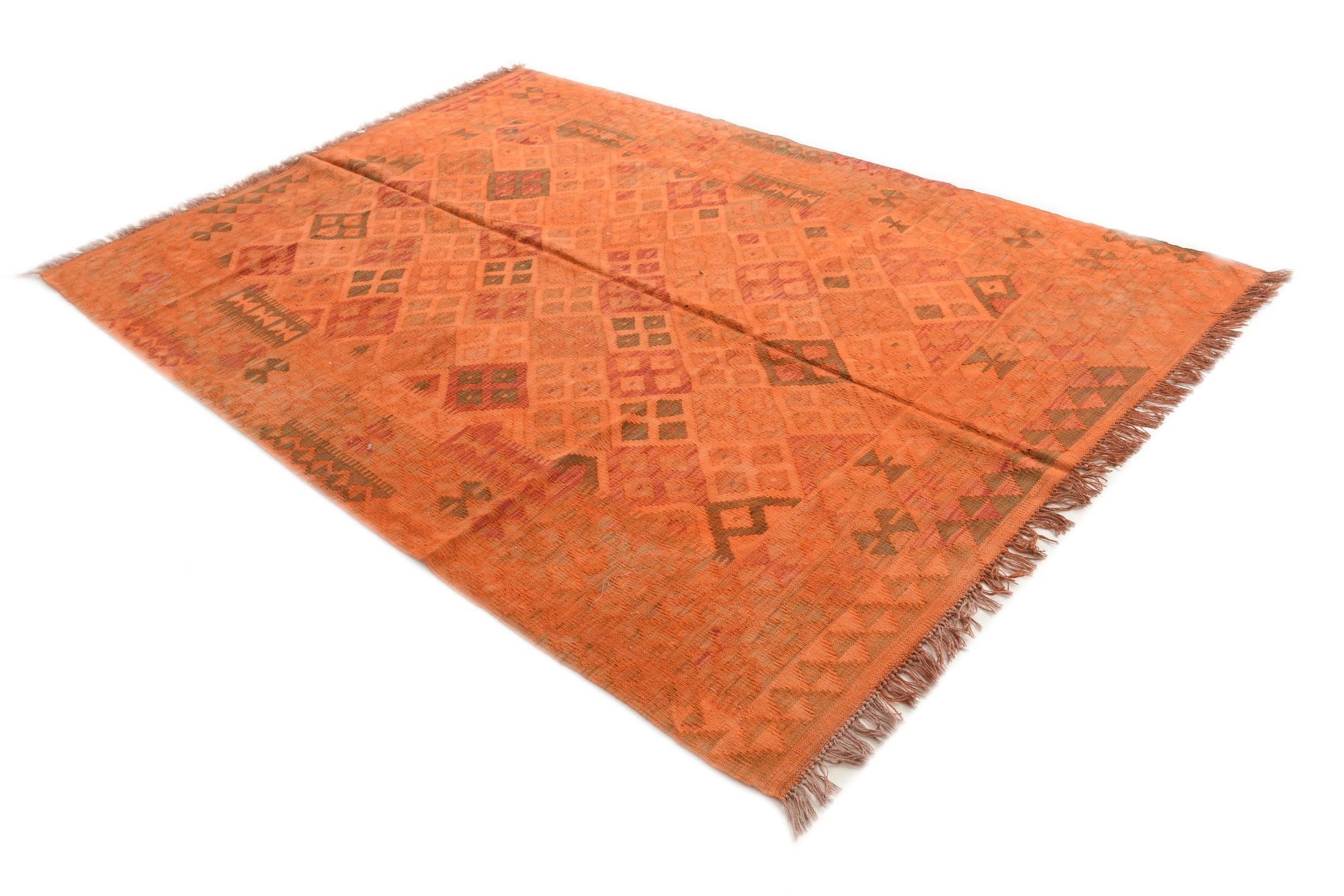 175cm x 250cm Tejido a mano Kilim Modern Alfombra Lana