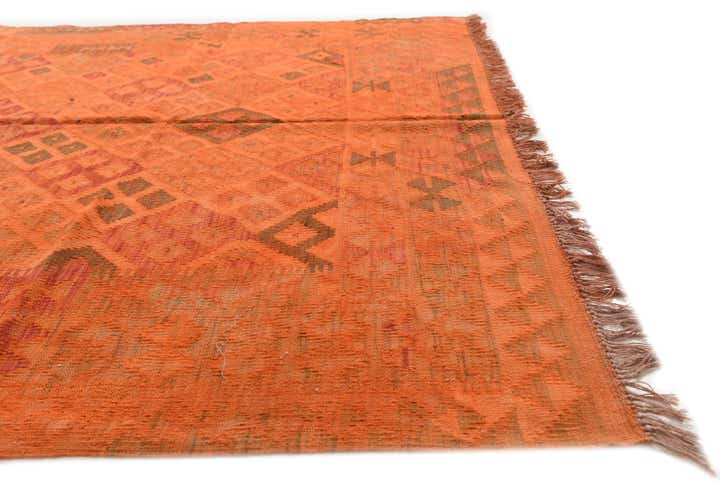 5' 9 x 8' 3 Hand Woven Kilim Modern Wool Rug