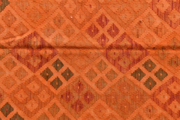 Detail image of 5' 9 x 8' 3 Hand Woven Kilim Modern Wool Rug