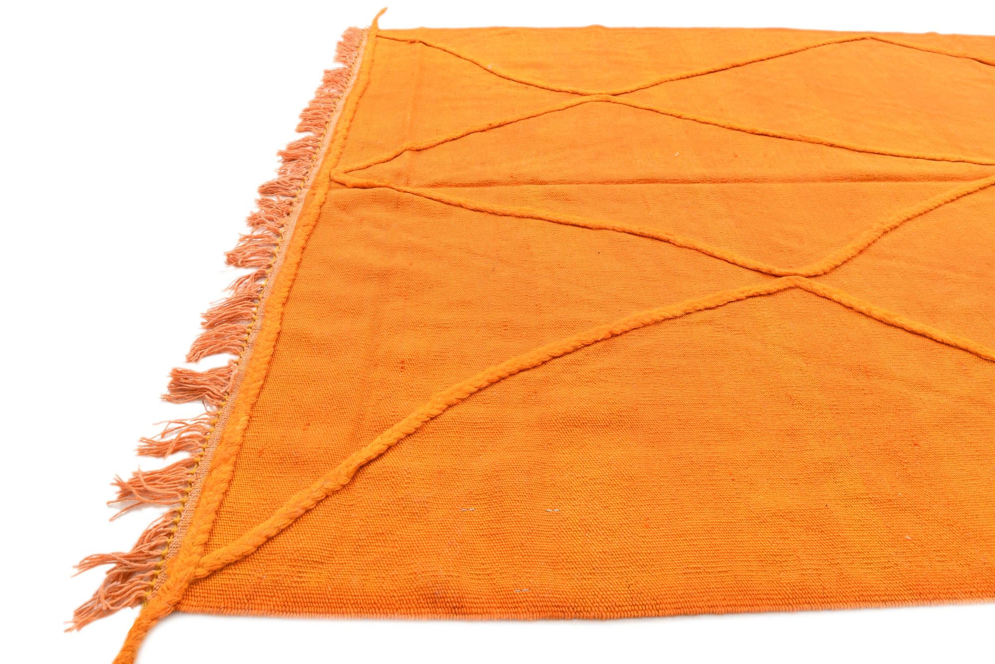4' 8 x 6' 9 Hand Woven Kilim Modern Wool Rug