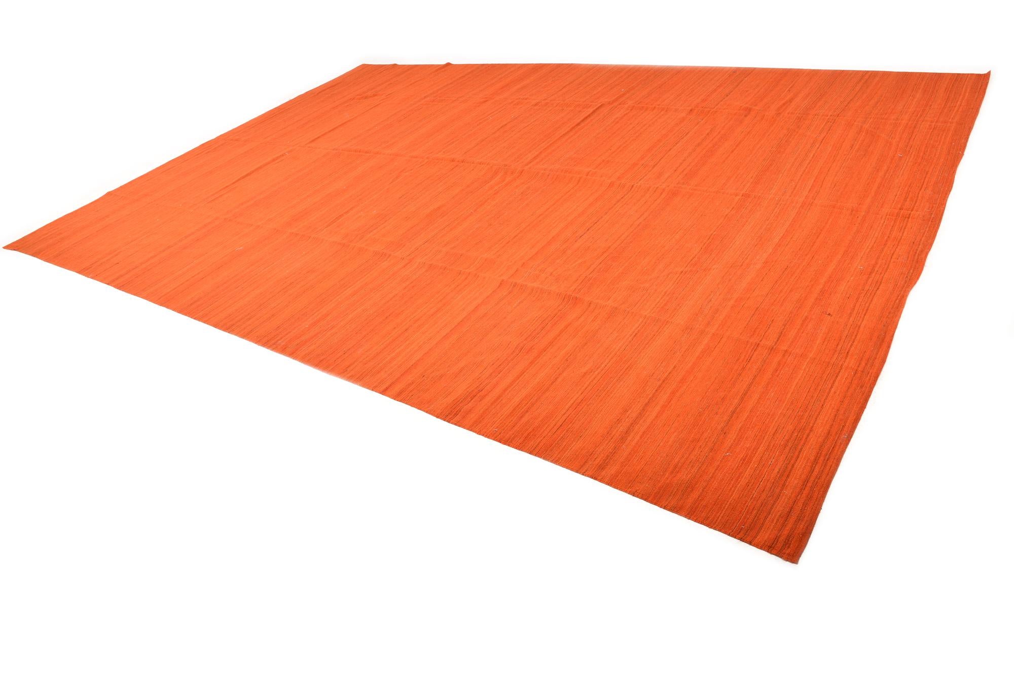 13' 3 x 19' 6 Hand Woven Kilim Modern Wool Rug