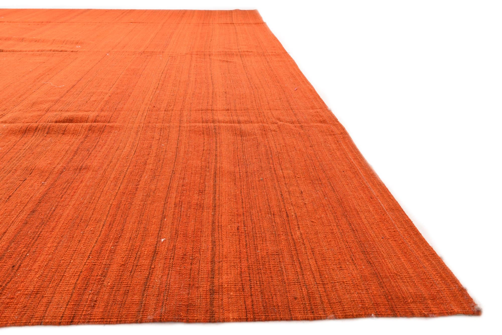 13' 3 x 19' 6 Hand Woven Kilim Modern Wool Rug