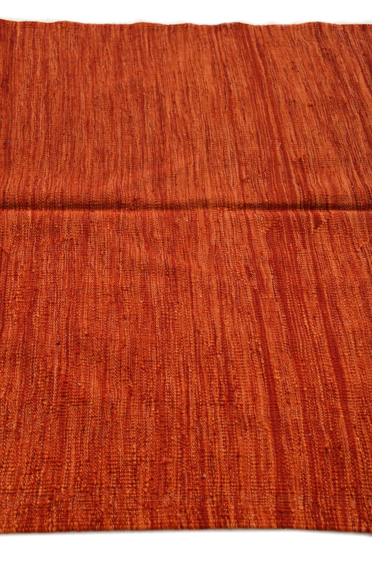 4' 1 x 6' Hand Woven Kilim Modern Wool Rug