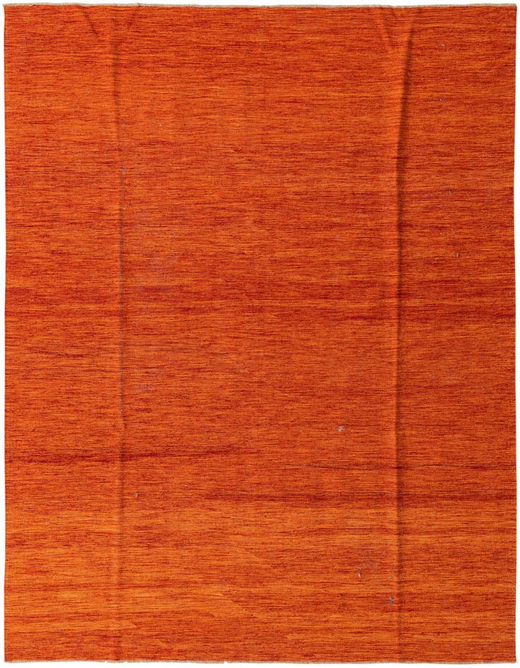 Detail image of 6' 9 x 9' 7 Hand Woven Kilim Modern Wool Rug