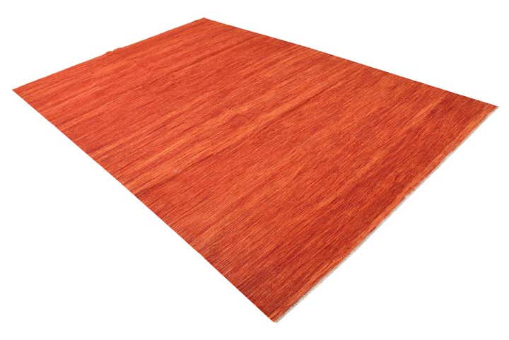 6' 8 x 10' Hand Woven Kilim Modern Wool Rug
