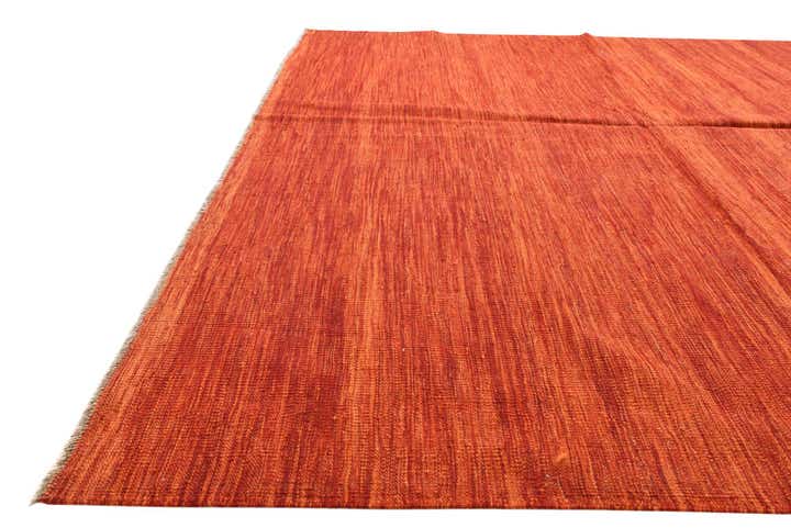 6' 8 x 10' Hand Woven Kilim Modern Wool Rug