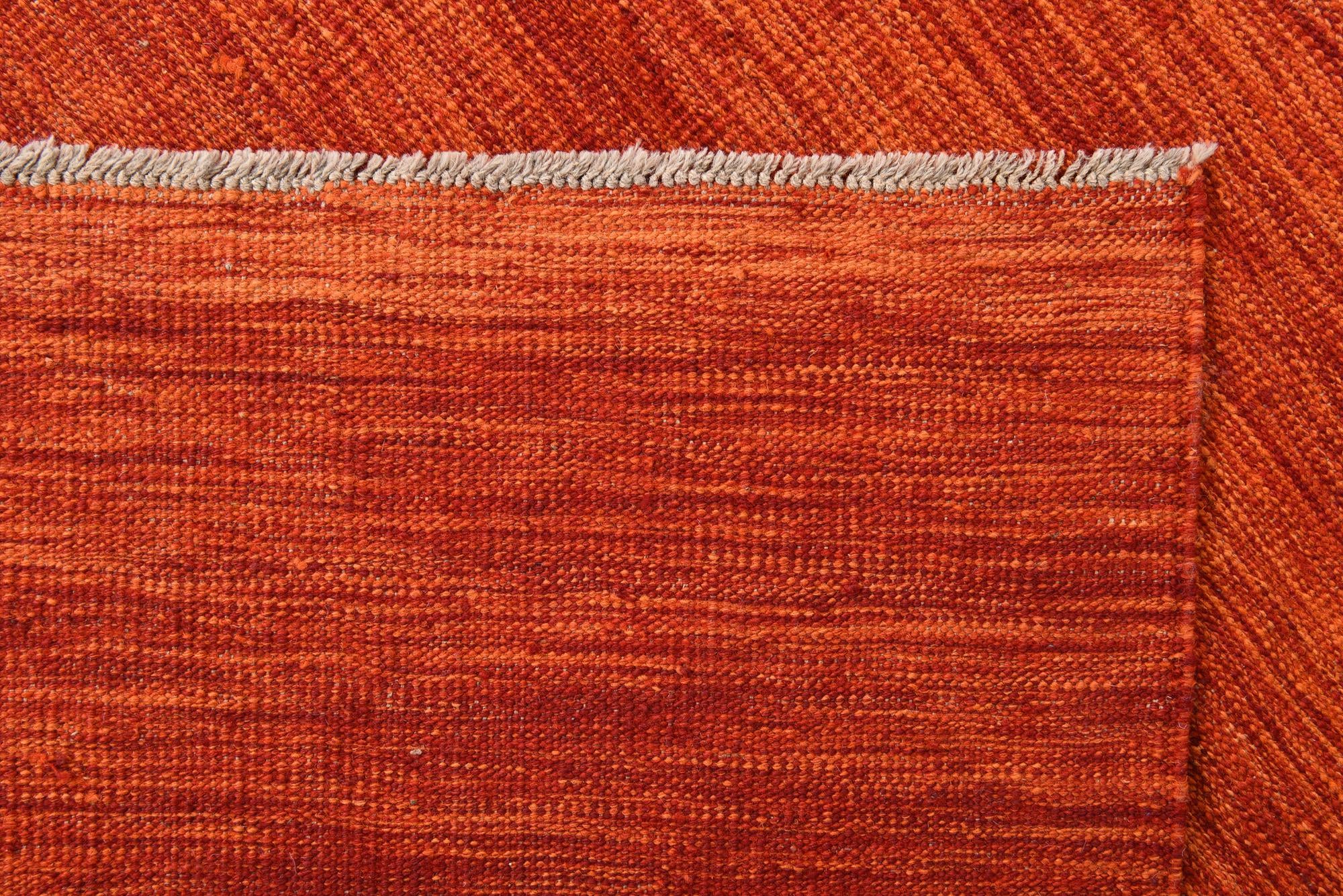 6' 8 x 10' Hand Woven Kilim Modern Wool Rug