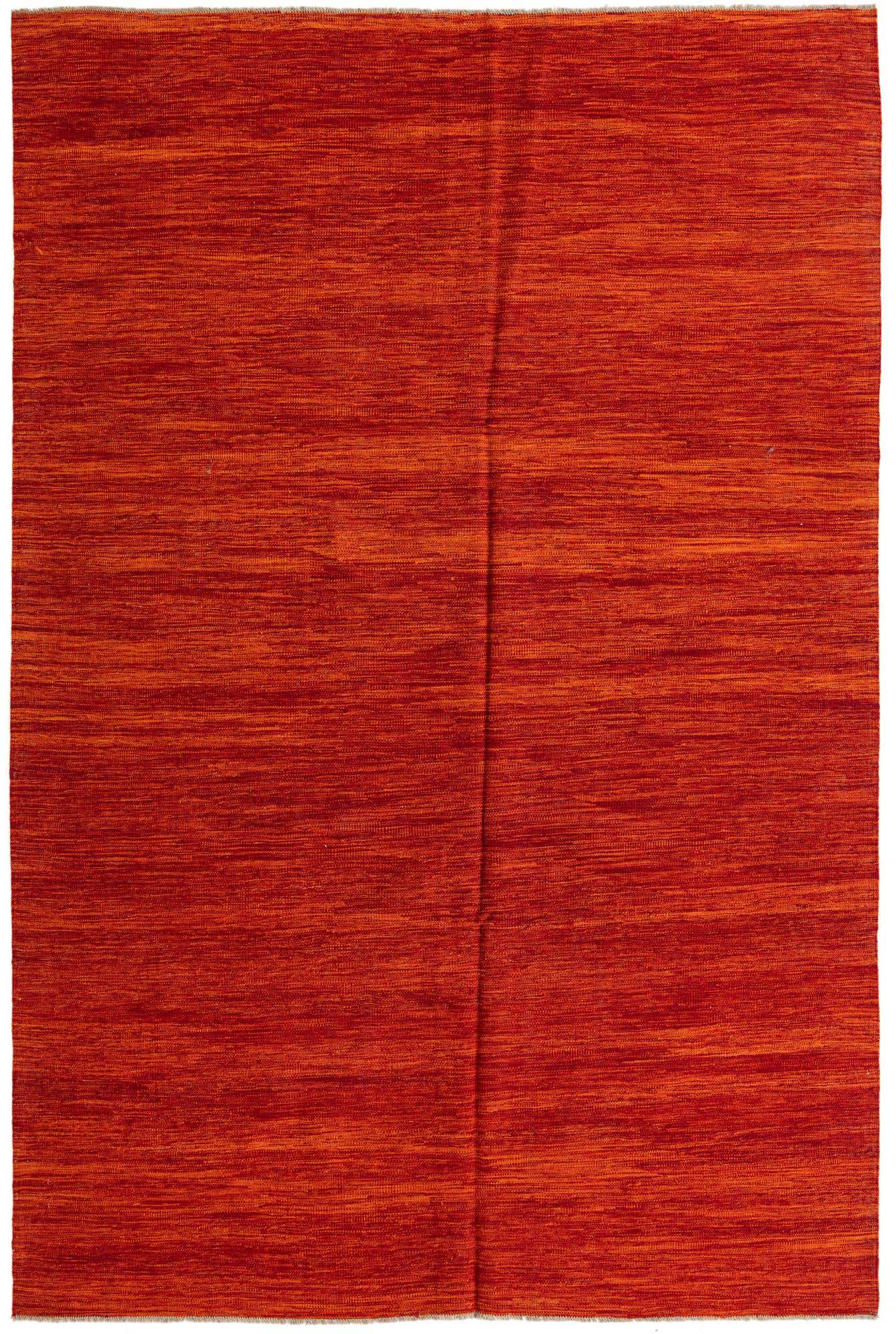 6' 8 x 10' Hand Woven Kilim Modern Wool Rug