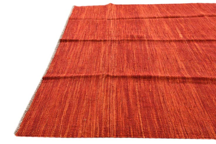 Detail image of 4' 2 x 6' Hand Woven Kilim Modern Wool Rug