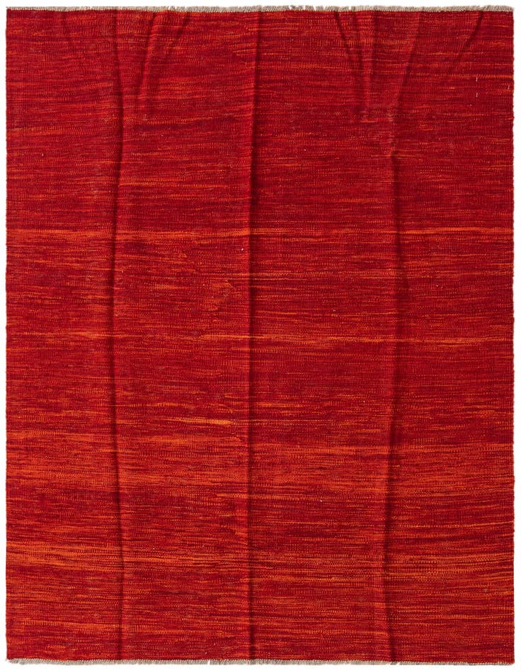 Detail image of 4' 2 x 6' Hand Woven Kilim Modern Wool Rug