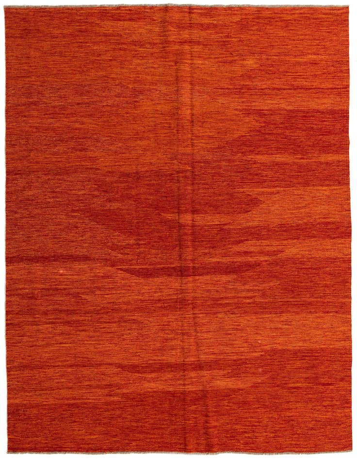 Detail image of 6' 9 x 9' 8 Hand Woven Kilim Modern Wool Rug