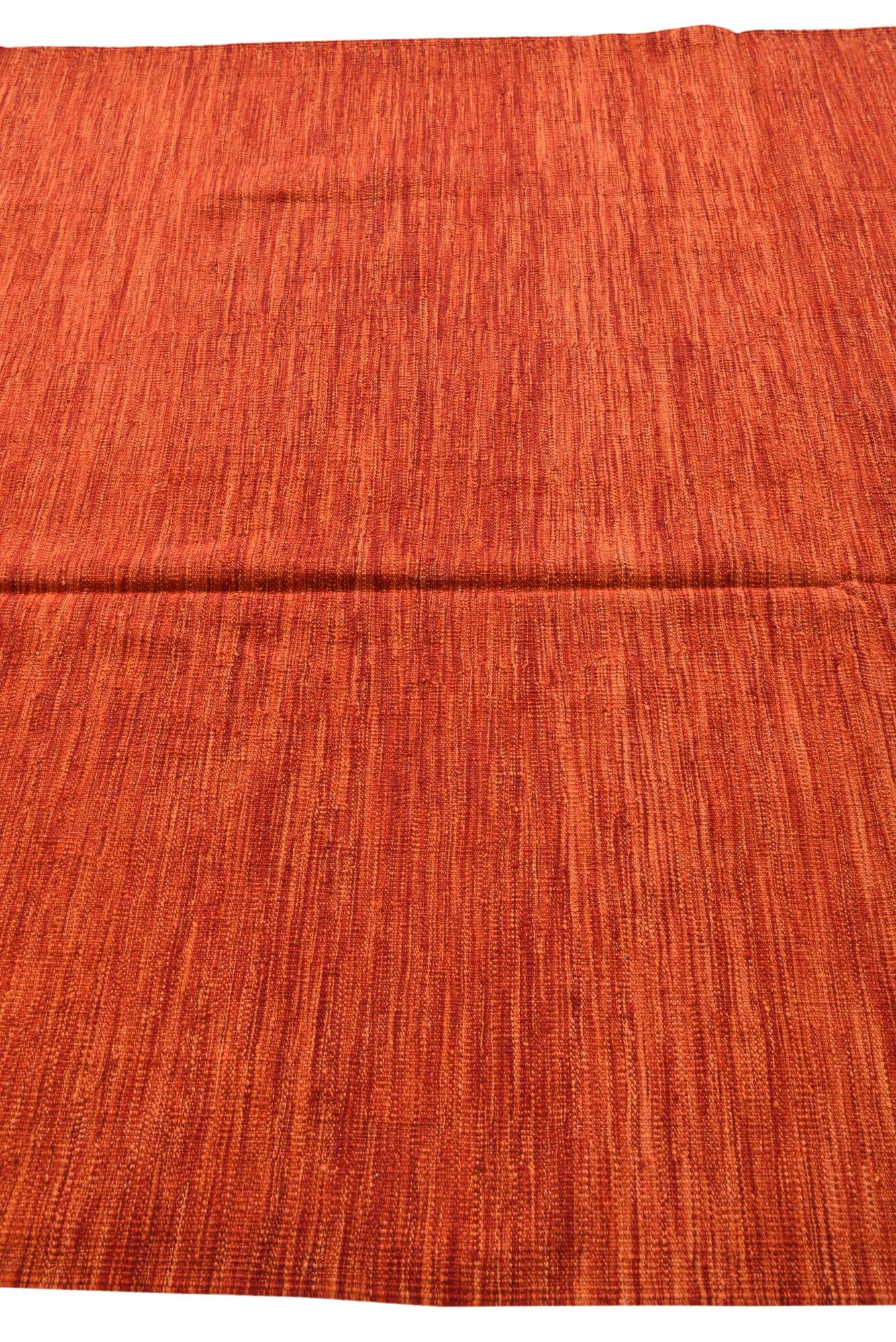 6' x 9' 1 Hand Woven Kilim Modern Wool Rug