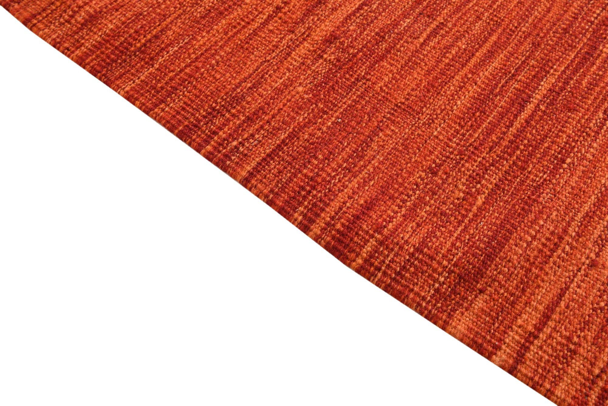 6' x 9' 1 Hand Woven Kilim Modern Wool Rug