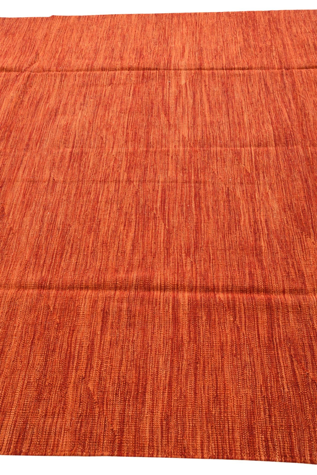 6' 9 x 9' 10 Hand Woven Kilim Modern Wool Rug