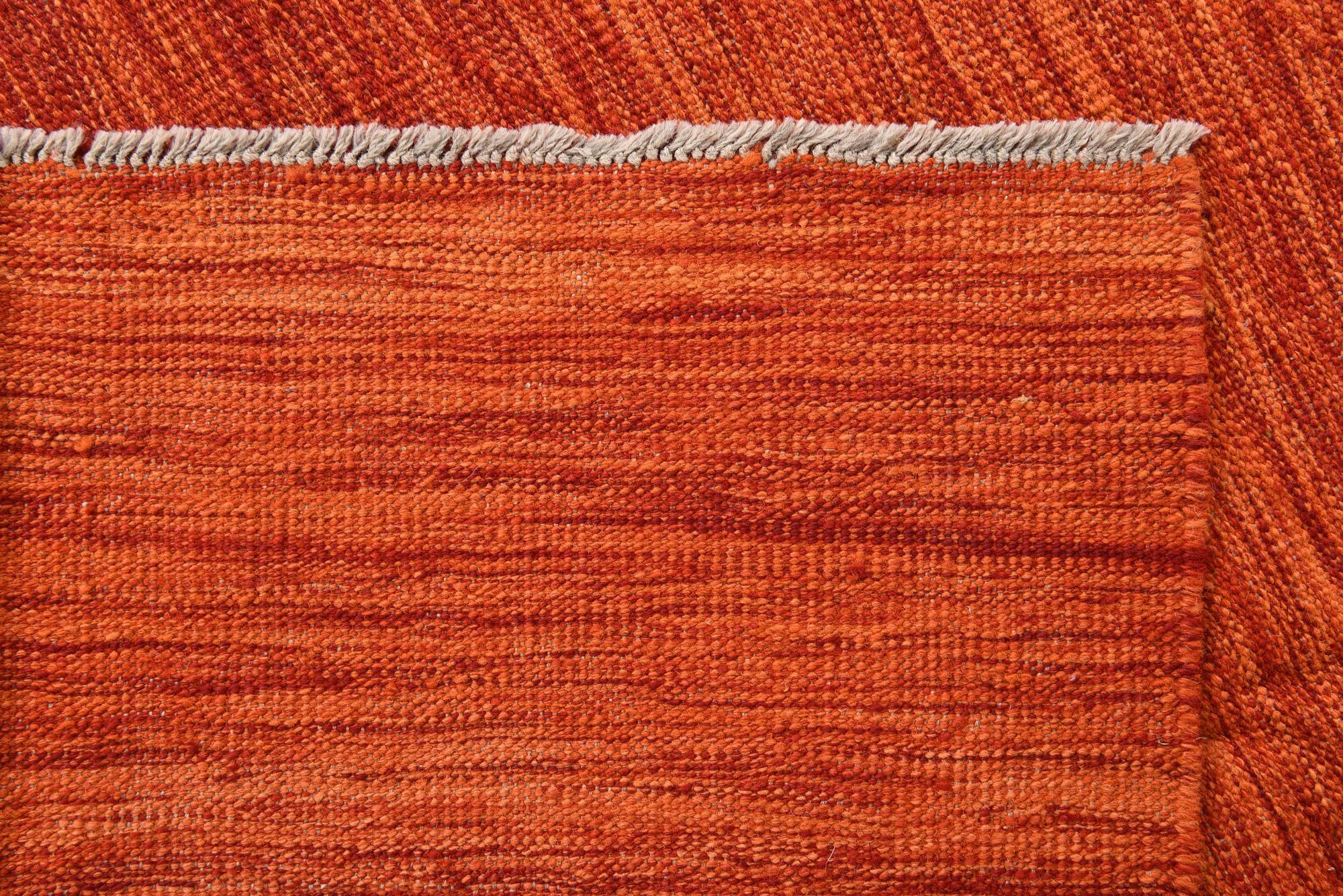 6' 9 x 9' 10 Hand Woven Kilim Modern Wool Rug
