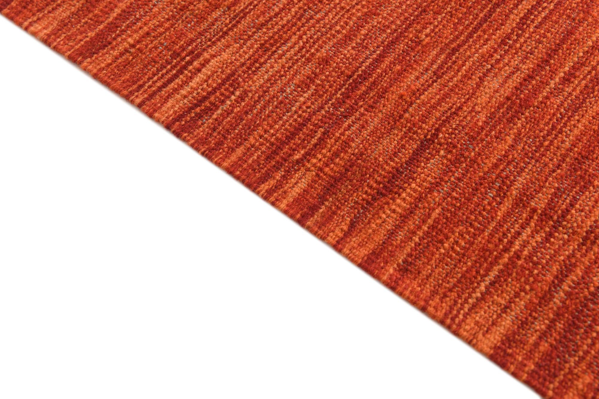 4' x 6' 2 Hand Woven Kilim Modern Wool Rug