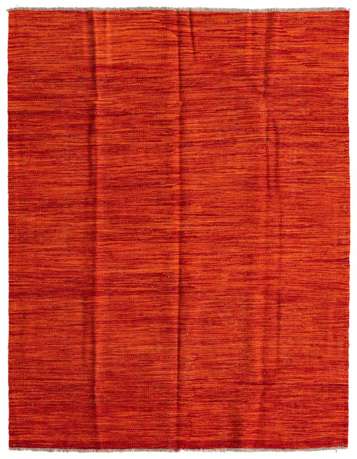 Detail image of 4' 4 x 5' 10 Hand Woven Kilim Modern Wool Rug