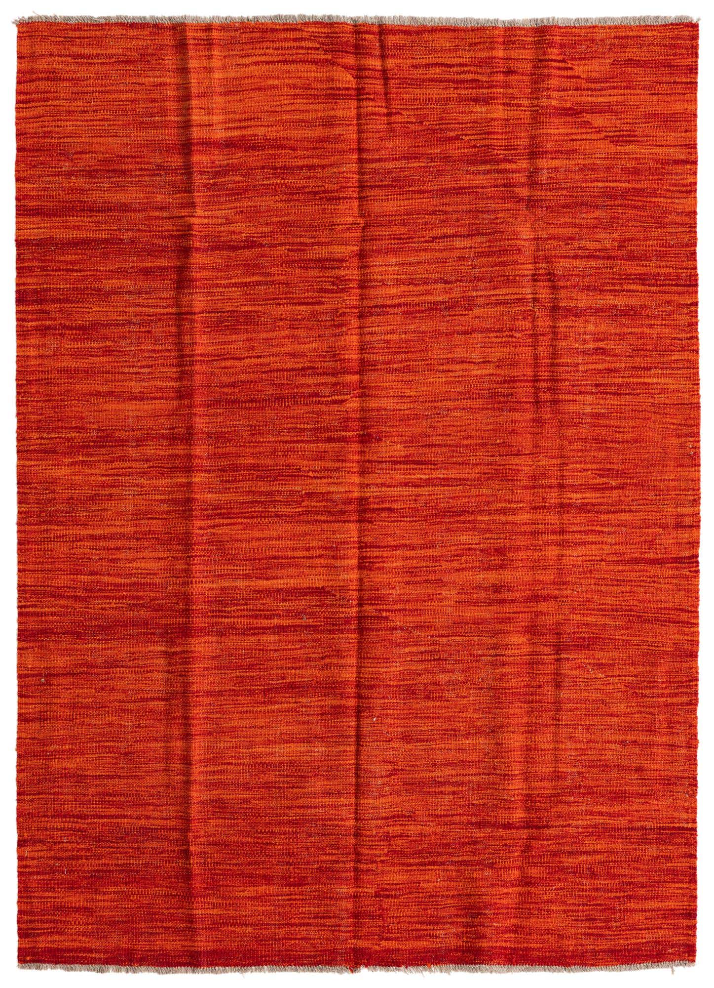 4' 4 x 5' 10 Hand Woven Kilim Modern Wool Rug