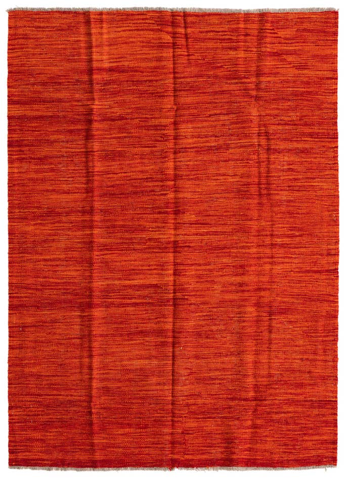 Detail image of 4' 4 x 5' 10 Hand Woven Kilim Modern Wool Rug