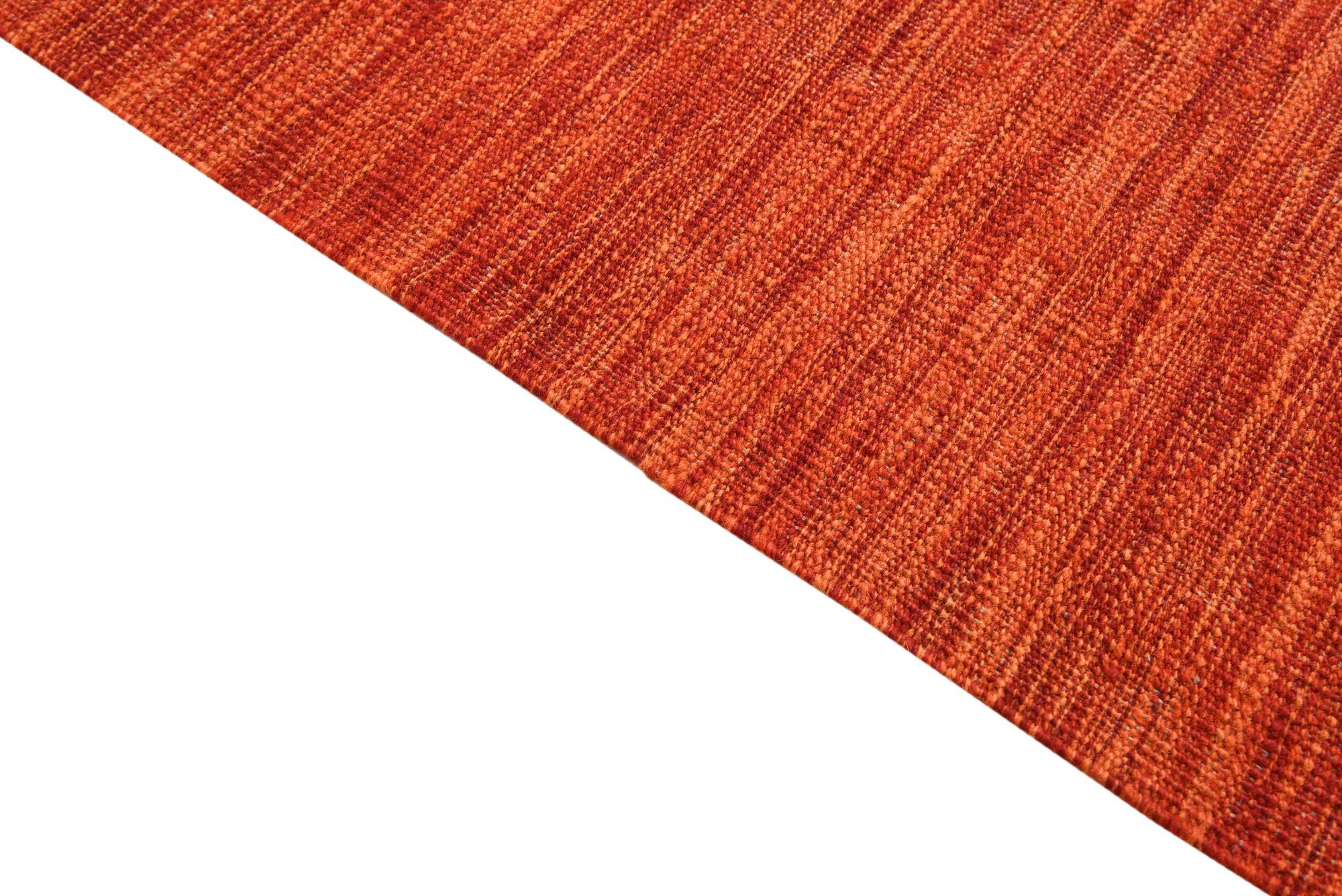 5' 1 x 6' 7 Hand Woven Kilim Modern Wool Rug