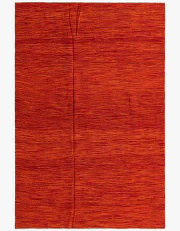 6' x 9' 1 Hand Woven Kilim Modern Wool Rug