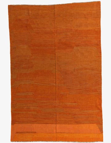 6' 6 x 9' 8 Hand Woven Kilim Modern Wool Rug