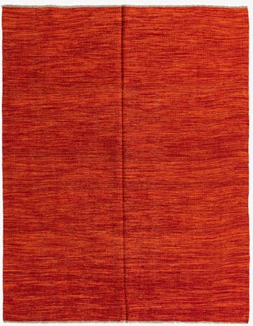 5' 1 x 6' 7 Hand Woven Kilim Modern Wool Rug