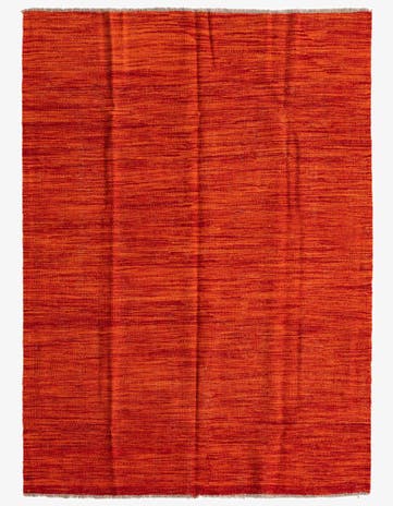 4' 4 x 5' 10 Hand Woven Kilim Modern Wool Rug