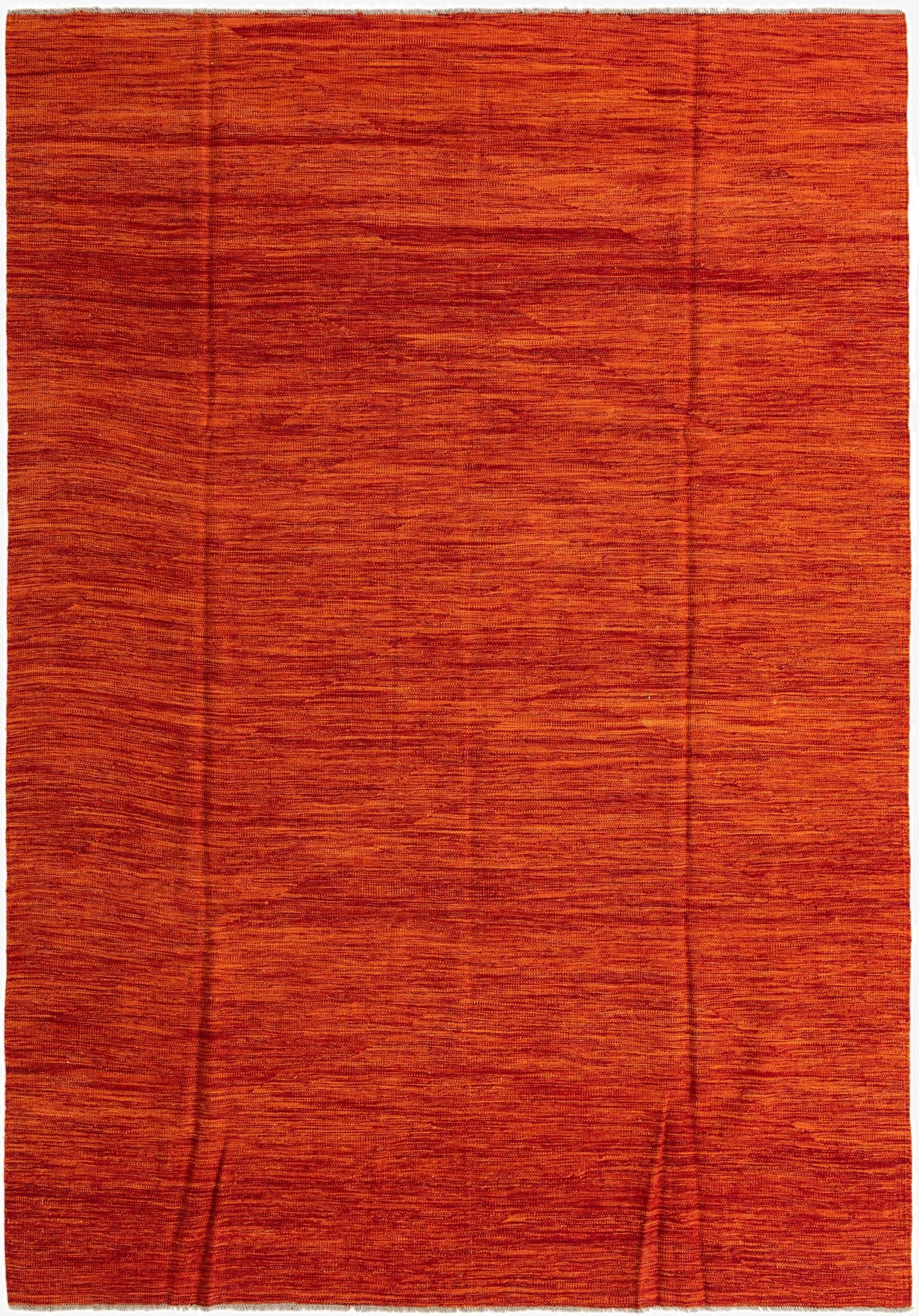 6' 9 x 9' 10  Hand Woven Kilim Modern Wool Rug