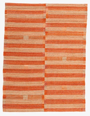 4' 5 x 5' 10 Hand Woven Kilim Modern Wool Rug