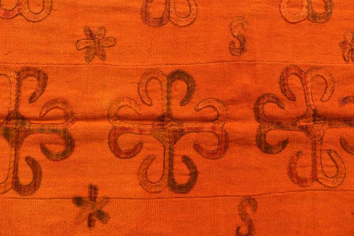 5' 4 x 7' 3 Hand Woven Kilim Suzani Wool Rug