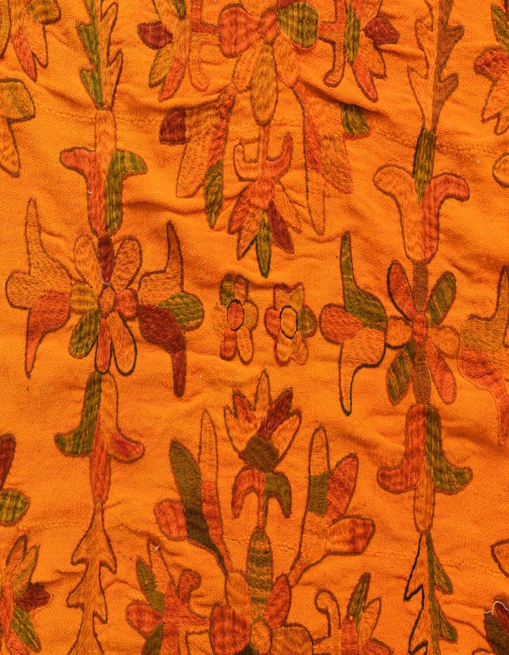 Detail image of 6' 8 x 9' 8  Hand Woven Kilim Suzani Wool Rug