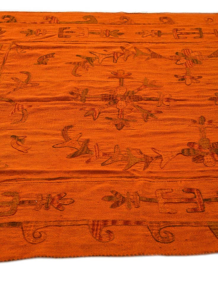 Detail image of 5' 7 x 7' 7  Hand Woven Kilim Suzani Wool Rug