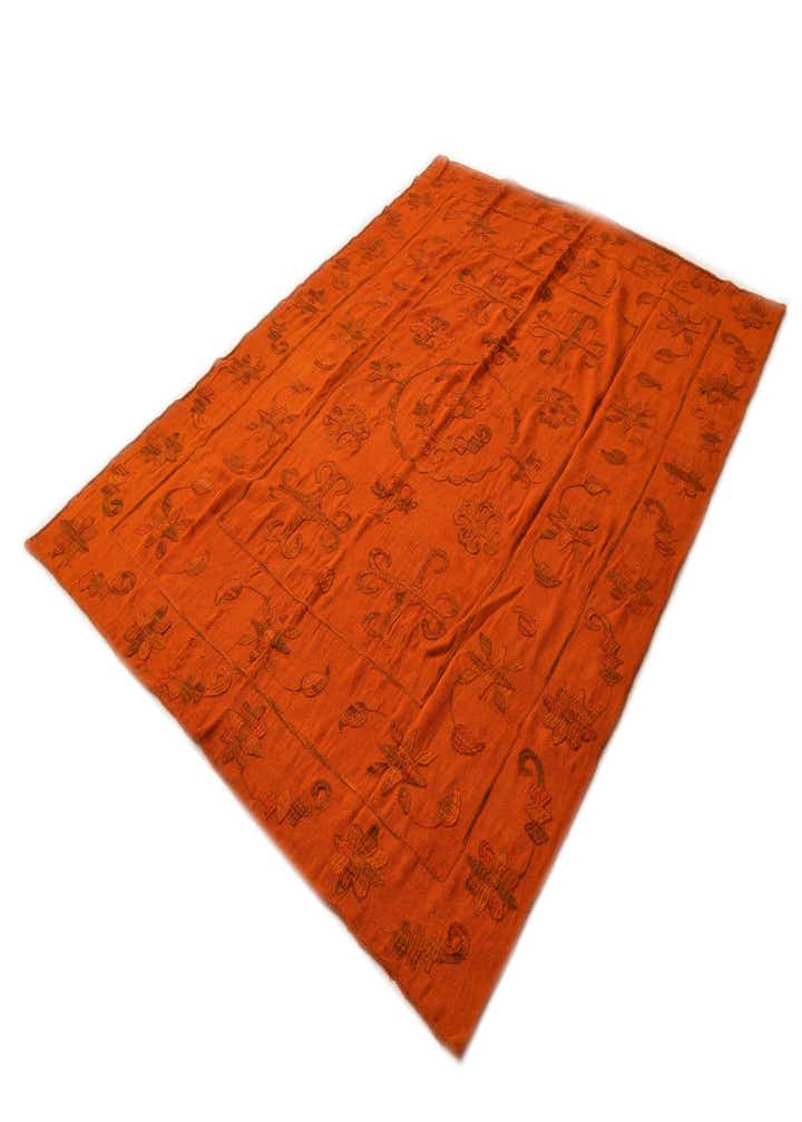 5' 9 x 7' 7 Hand Woven Kilim Suzani Wool Rug