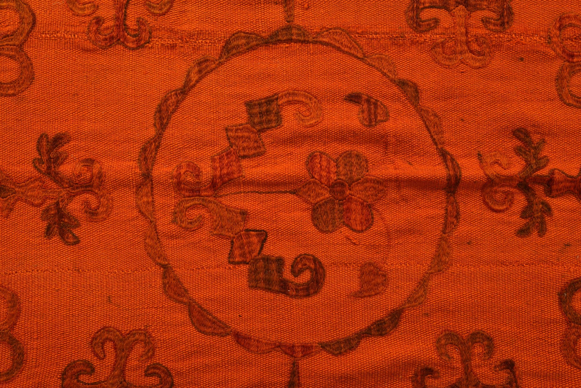 5' 9 x 7' 7 Hand Woven Kilim Suzani Wool Rug