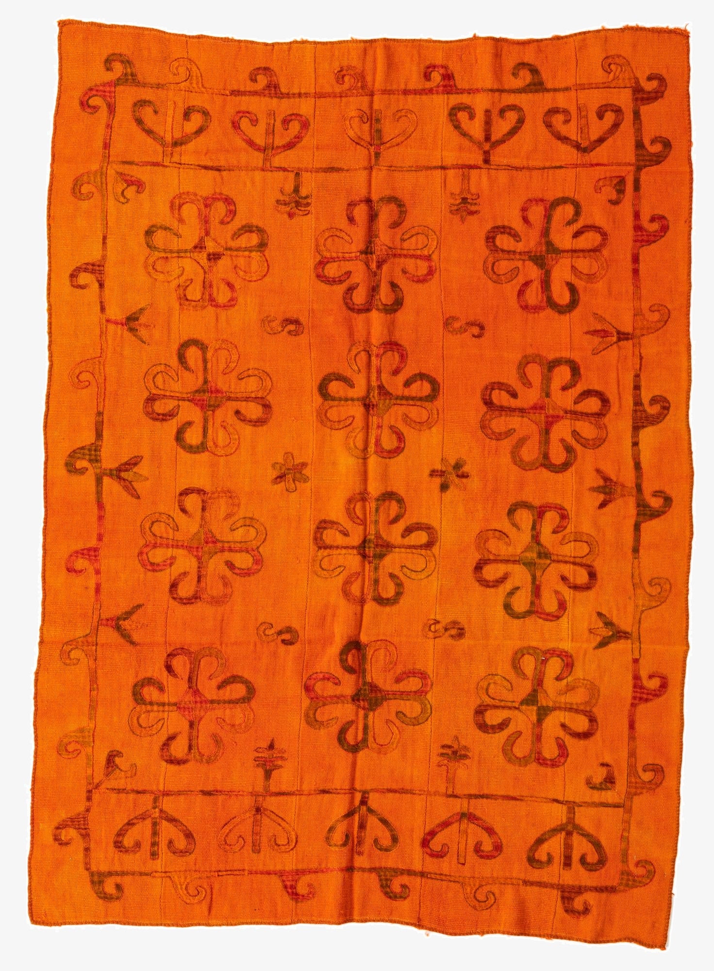 5' 4 x 7' 3  Hand Woven Kilim Suzani Wool Rug