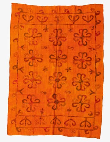 5' 4 x 7' 3 Hand Woven Kilim Suzani Wool Rug