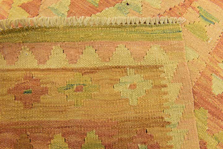3' 2 x 5' Hand Woven Kilim Waziri Wool Rug