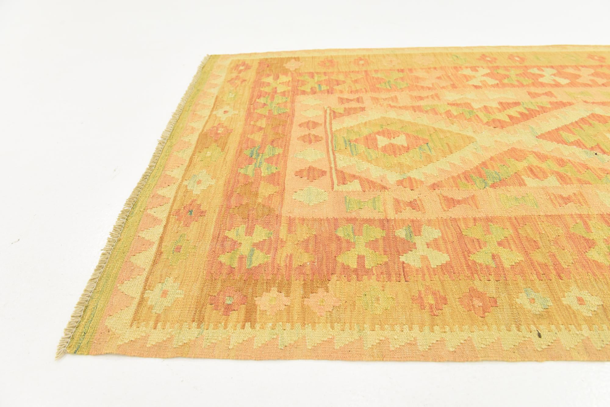 95cm x 150cm Hand Woven Kilim Waziri Wool Rug