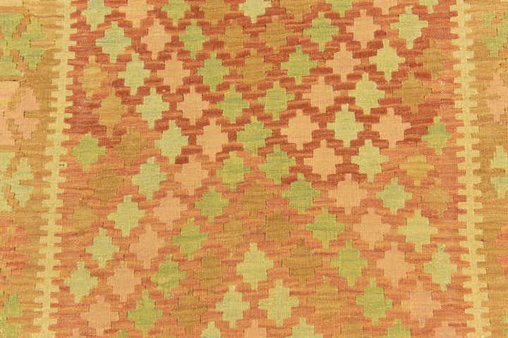 3' 2 x 4' 9 Hand Woven Kilim Waziri Wool Rug