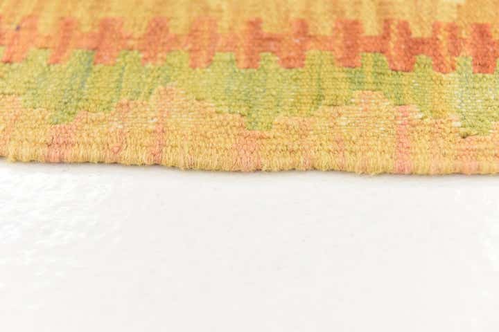 3' 2 x 4' 9 Hand Woven Kilim Waziri Wool Rug