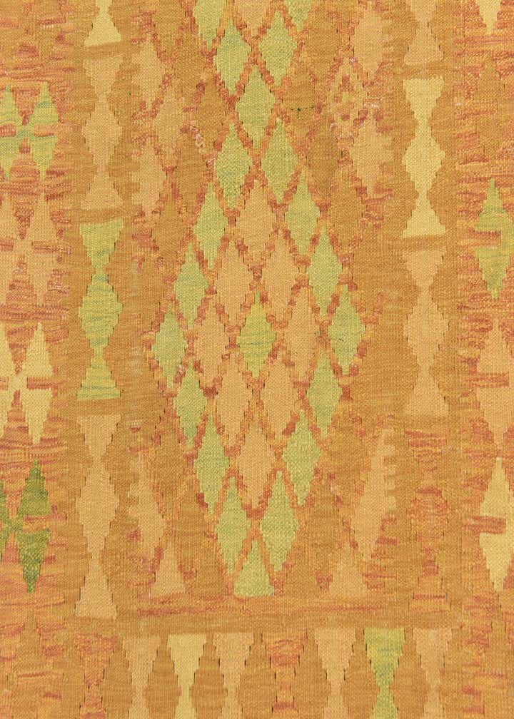 3' 4 x 5' Hand Woven Kilim Waziri Wool Rug