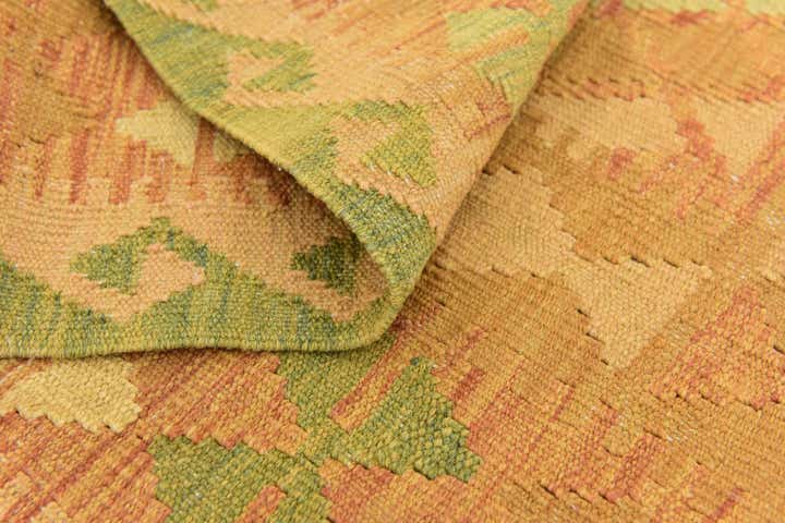 3' 4 x 5' Hand Woven Kilim Waziri Wool Rug