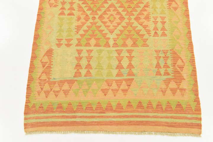 3' x 5' Hand Woven Kilim Waziri Wool Rug