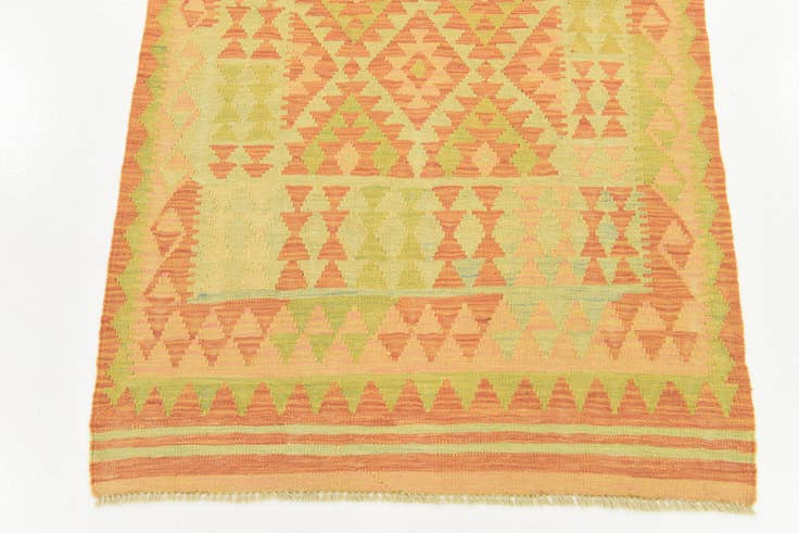 Detail image of 3' x 5' Hand Woven Kilim Waziri Wool Rug