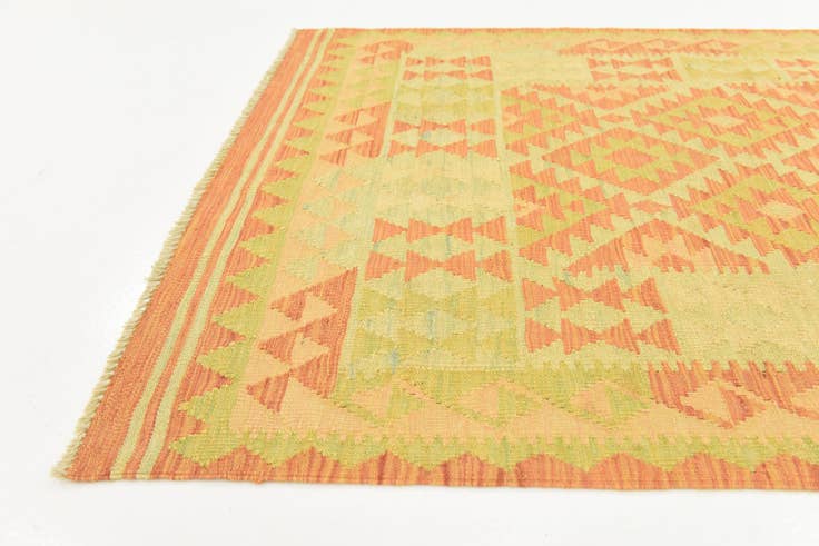 Detail image of 3' x 5' Hand Woven Kilim Waziri Wool Rug