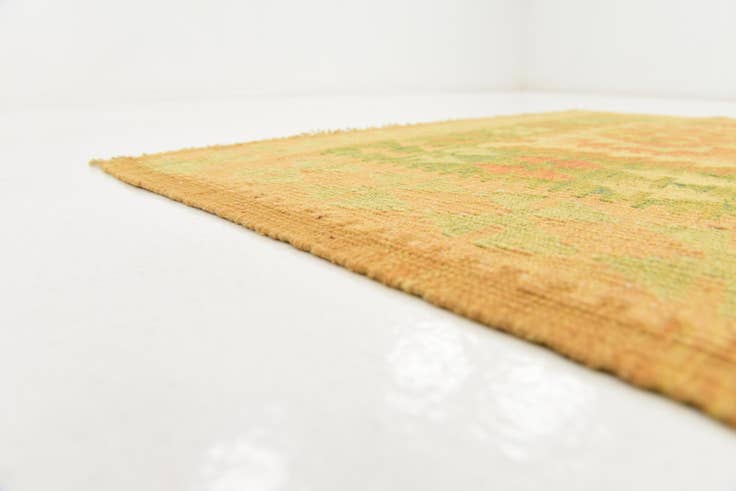 Detail image of 3' 2 x 5' Hand Woven Kilim Waziri Wool Rug