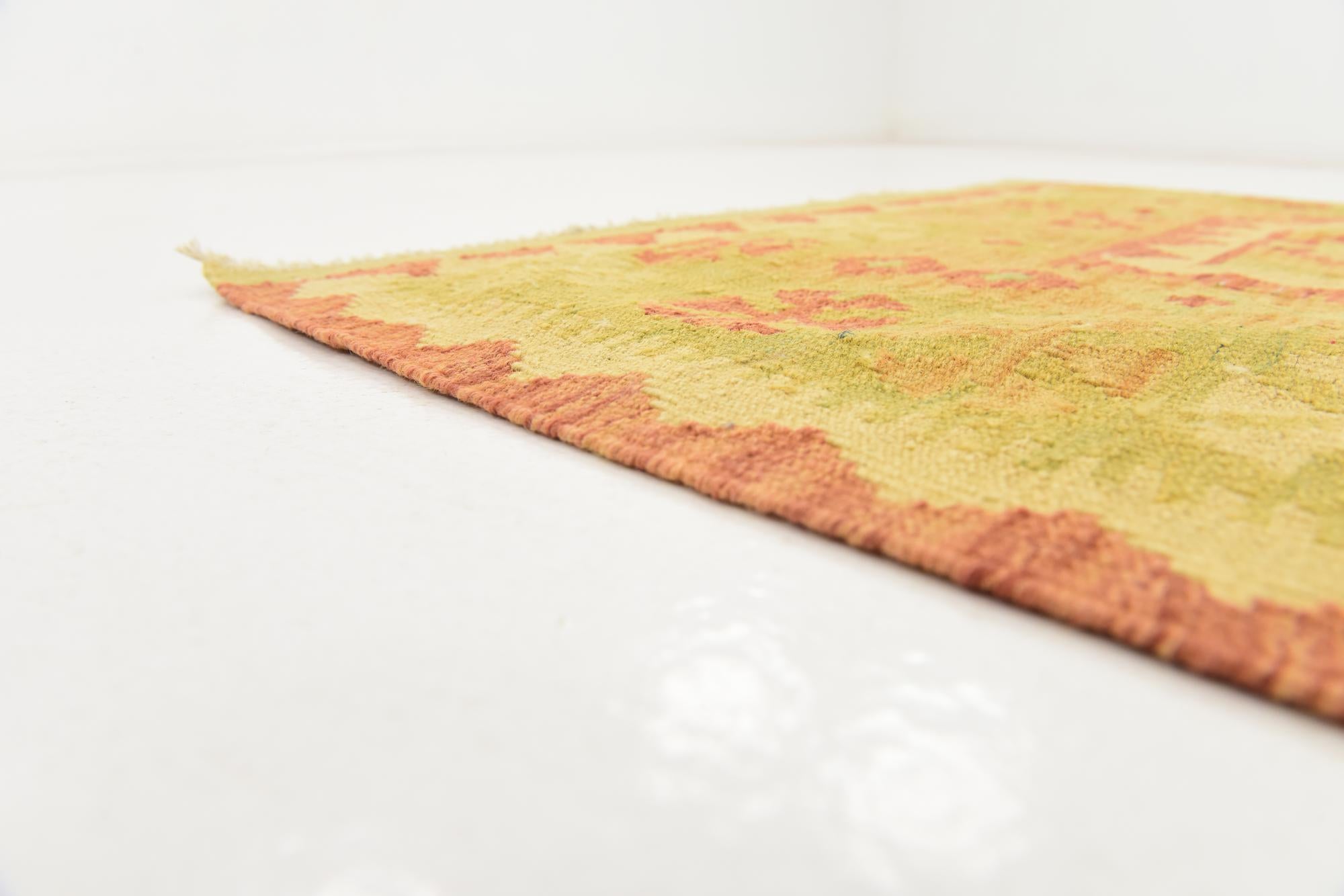 3' 2 x 5' Hand Woven Kilim Waziri Wool Rug