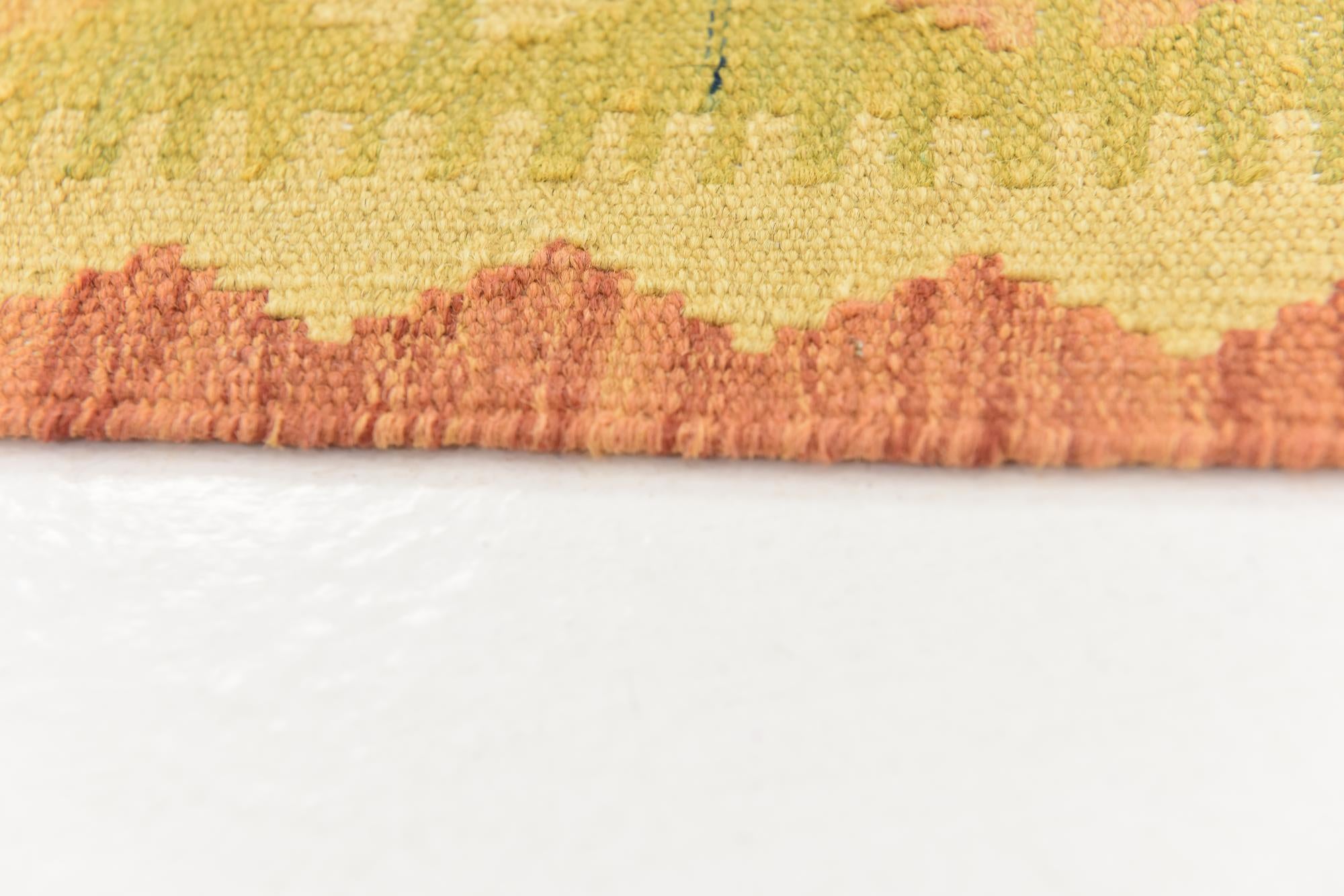3' 2 x 5' Hand Woven Kilim Waziri Wool Rug
