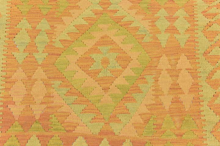 3' x 4' 9 Hand Woven Kilim Waziri Wool Rug